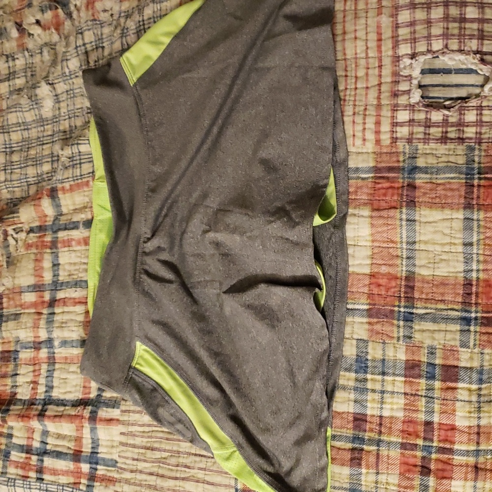 Champion, medium, gray and neon green